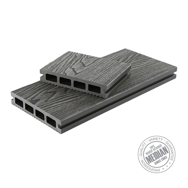 3D Embossing Durable Wood-Plastic Composite Decking