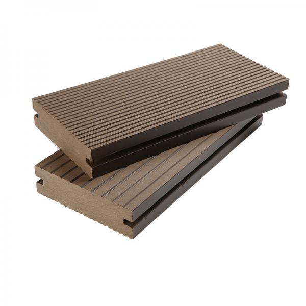 Solid WPC Outdoor Decking Flooring Easy Maintenance