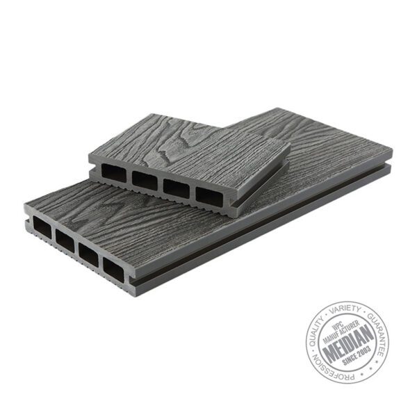 3D Hollow Embossed Durable Wood-Plastic Composite Decking