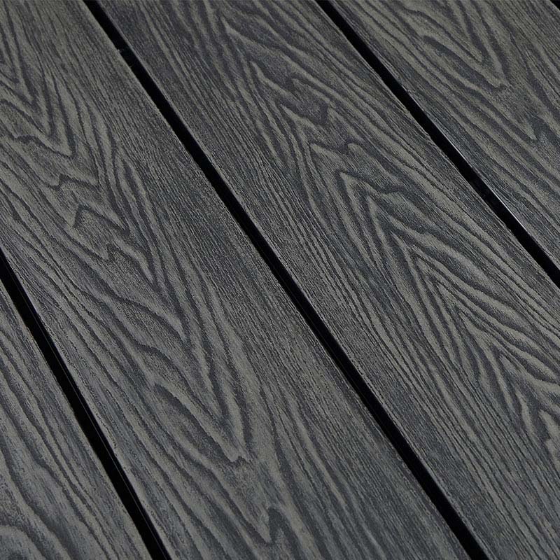 3D Hollow Embossed Durable Wood-Plastic Composite Decking - الصورة 3