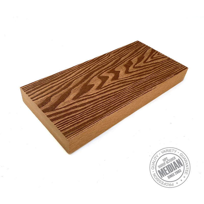 Plastic Composite Solid WPC Decking Board - الصورة 3