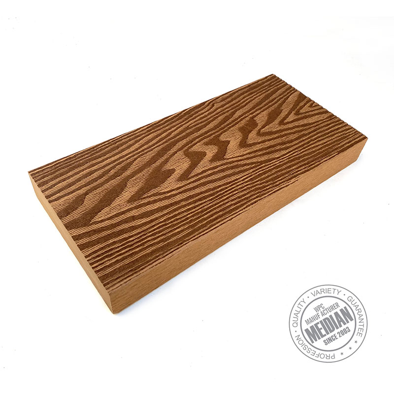 Plastic Composite Solid WPC Decking Board - الصورة 2
