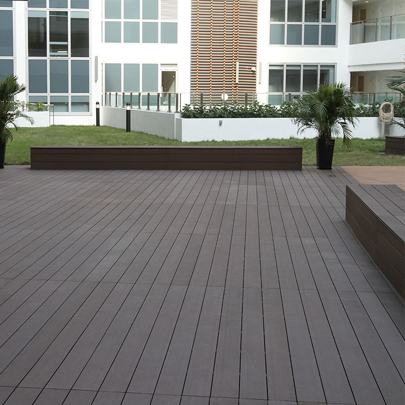 WPC Fireproof Solid Composite Outdoor Decking - الصورة 2