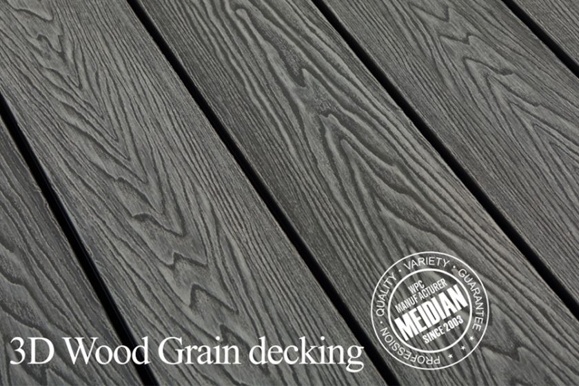 What is deep embossed composite decking?