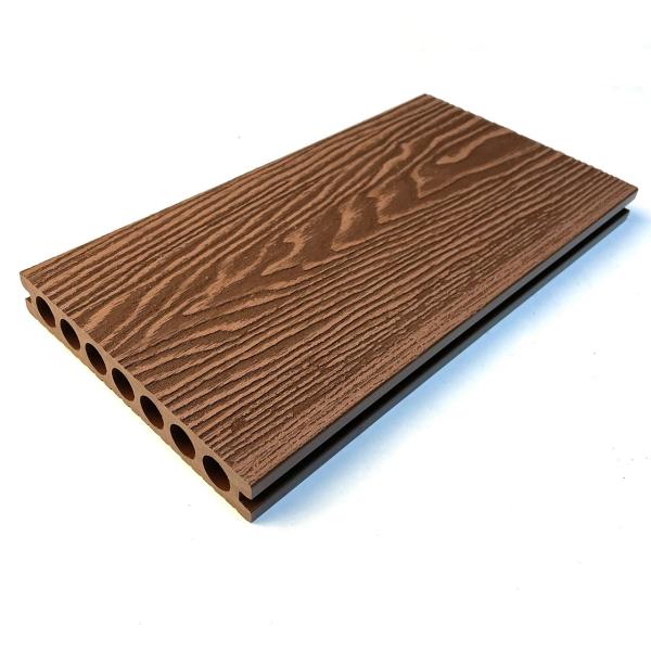 Hollow 3D WPC Decking Boards Hollow 3D WPC Decking Boards